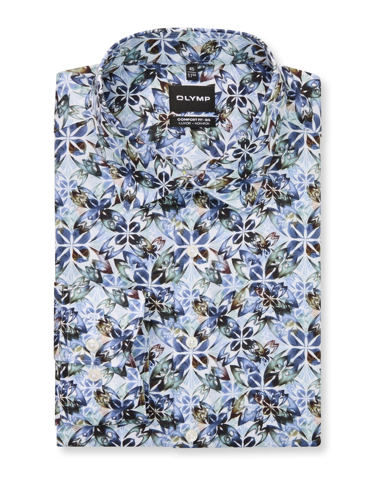 Рубашка мужская с принтом Olymp Luxor Big, прямой крой | купить в интернет-магазине Olymp-Men