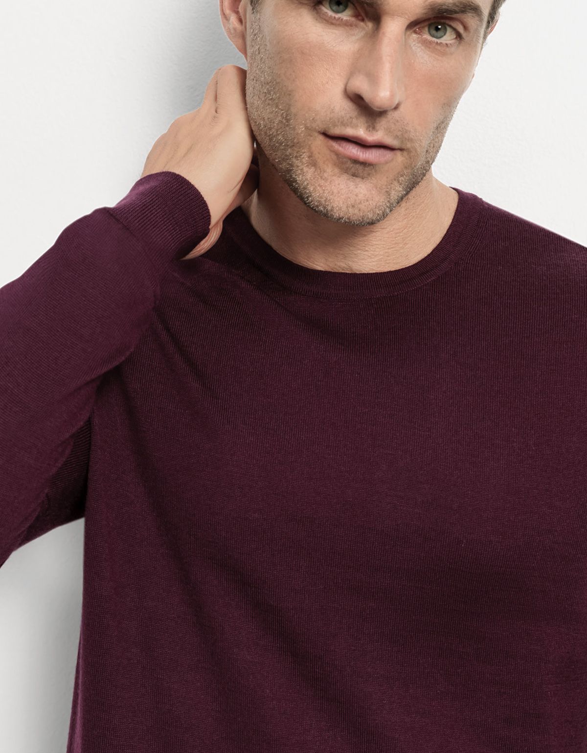 Джемпер мужской OLYMP шерстяной с круглым вырезом | интернет-магазин Olymp-Men