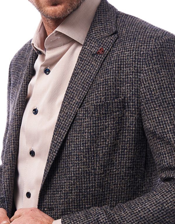 Пиджак мужской в клетку Roy Robson приталенный, шерсть с альпаком | купить в интернет-магазине Olymp-Men