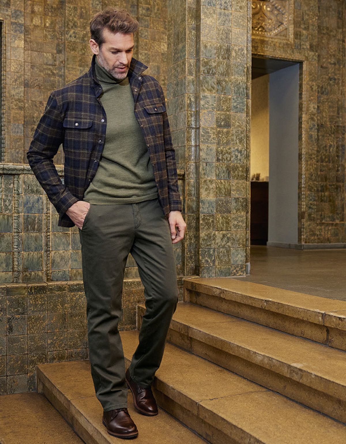 Пиджак овершот в клетку мужской w.Wegener | купить в интернет-магазине Olymp-Men