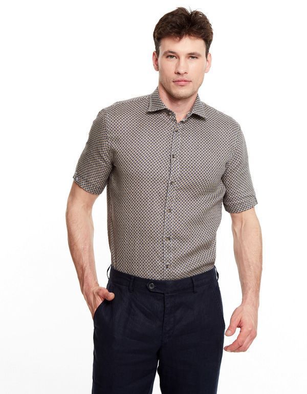 Рубашка льняная мужская OLYMP Casual, modern fit