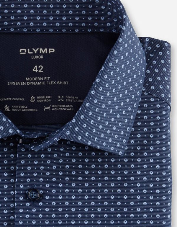 Рубашка с рисунком OLYMP Luxor 24/7 климат-контроль, modern fit