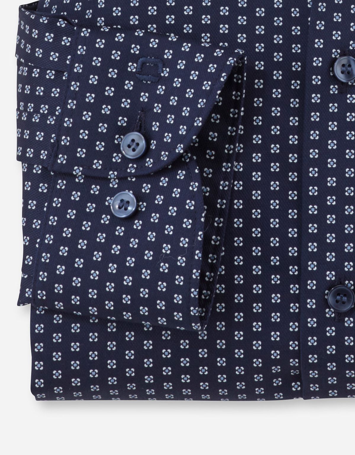 Рубашка мужская с белым принтом OLYMP, body fit на высокий рост | купить в интернет-магазине Olymp-Men