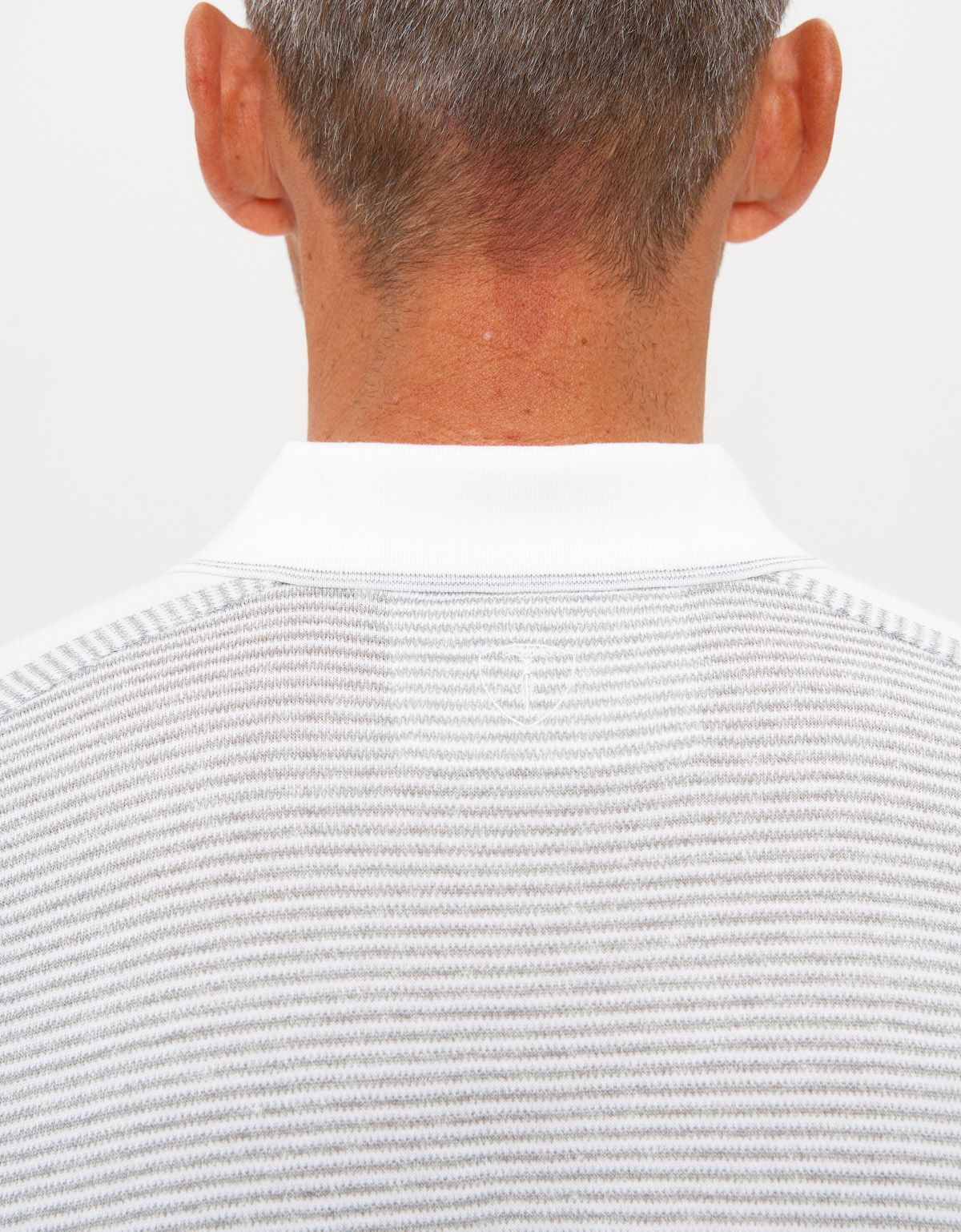 Поло мужское в серую полоску на пуговицах Gtatude | купить в интернет-магазине Olymp-Men