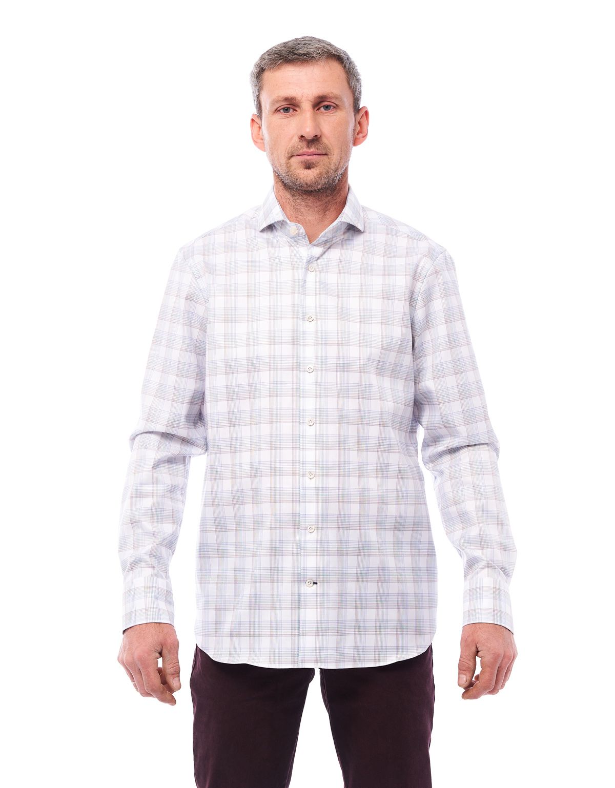 Рубашка мужская в клетку Signature
