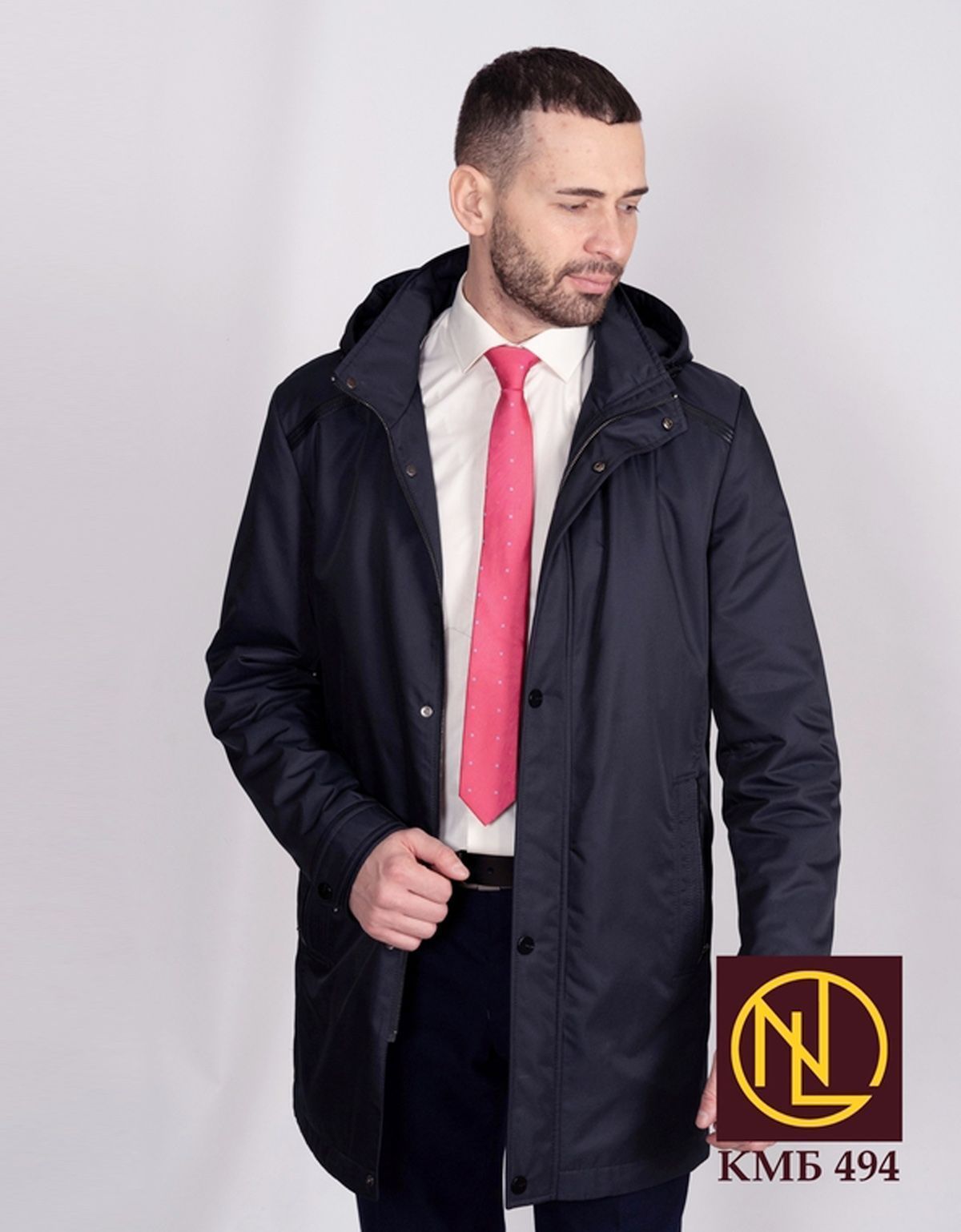 Плащ мужской Noval с капюшоном | купить мужской плащ в интернет-магазине Olymp-Men
