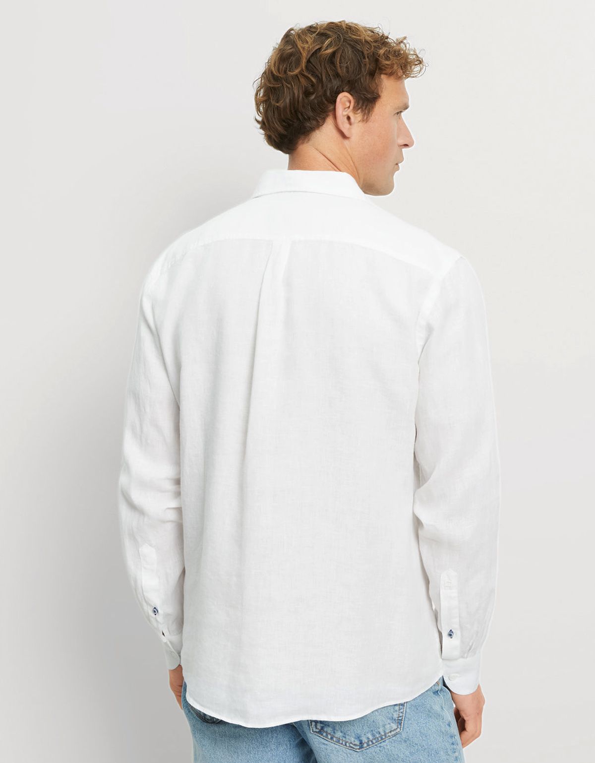 Рубашка льняная с накладными карманами OLYMP Casual | купить в интернет-магазине Olymp-Men