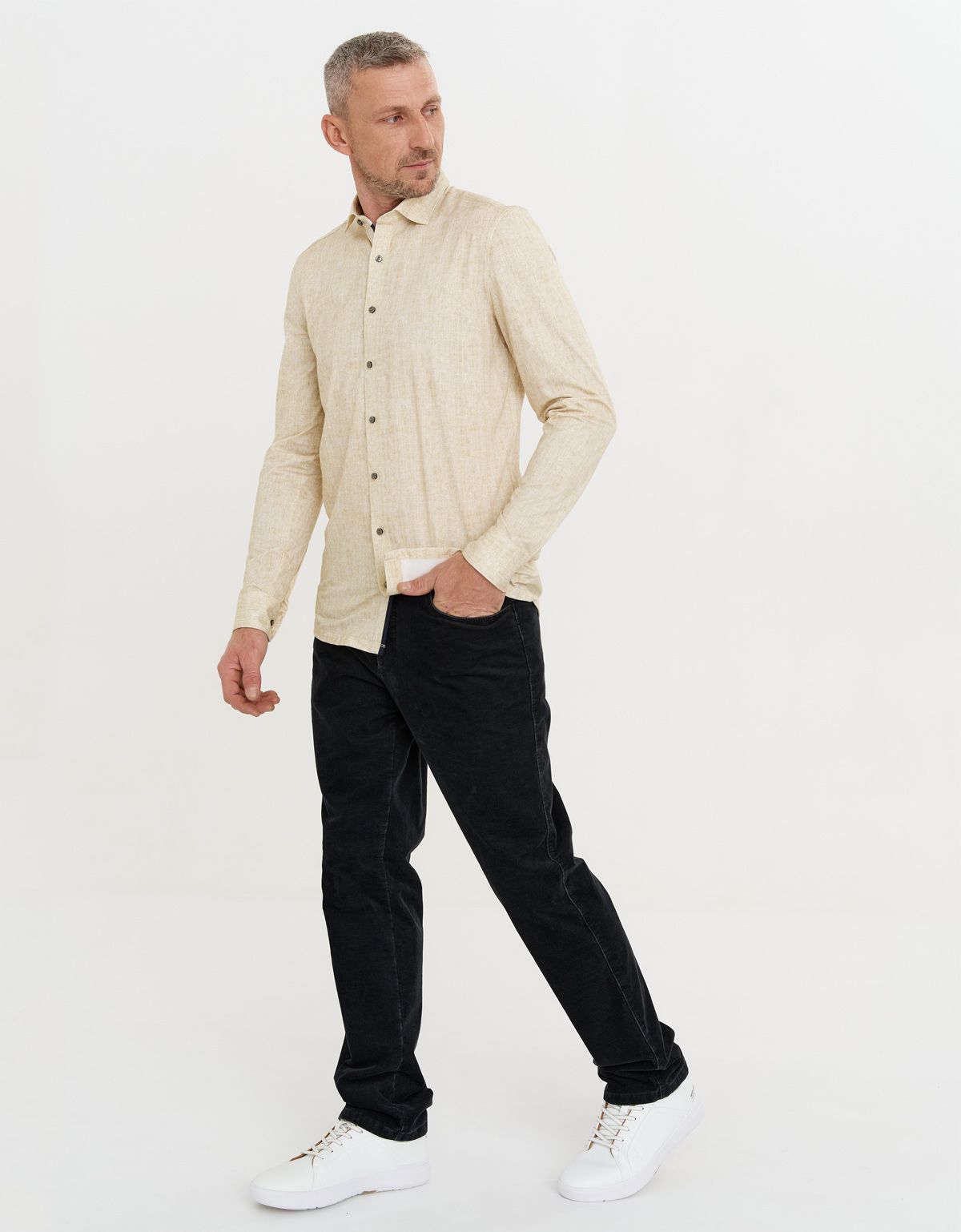 Рубашка мужская трикотажная OLYMP 24/7, body fit | купить в интернет-магазине Olymp-Men