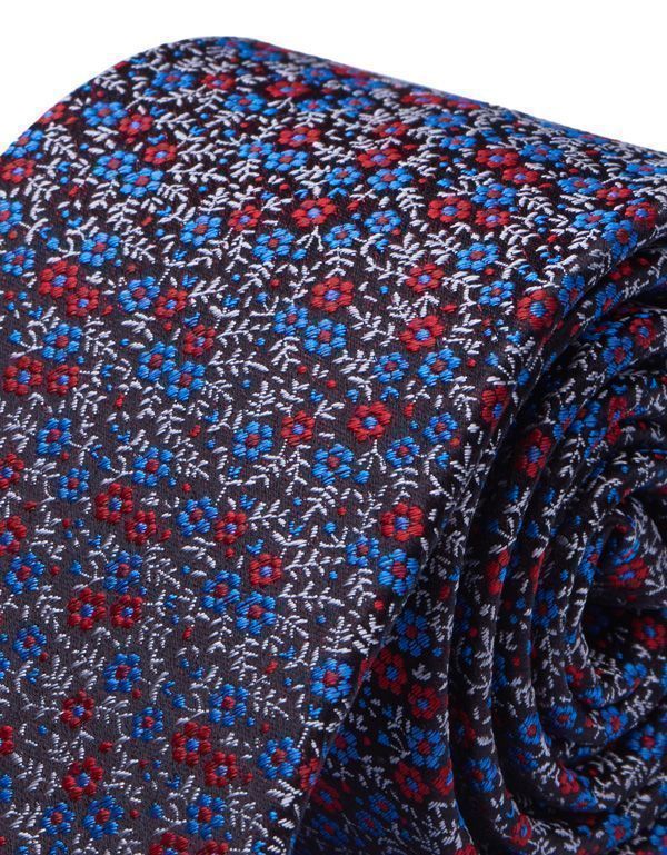 Галстук удлиненный Bernd Hennes c цветочным принтом, широкий, 8,5 см | купить в интернет-магазине Olymp-Men