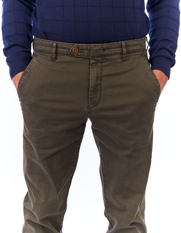 Брюки мужские Meyer хлопковые цвета хаки, прямые | купить в интернет-магазине Olymp-Men