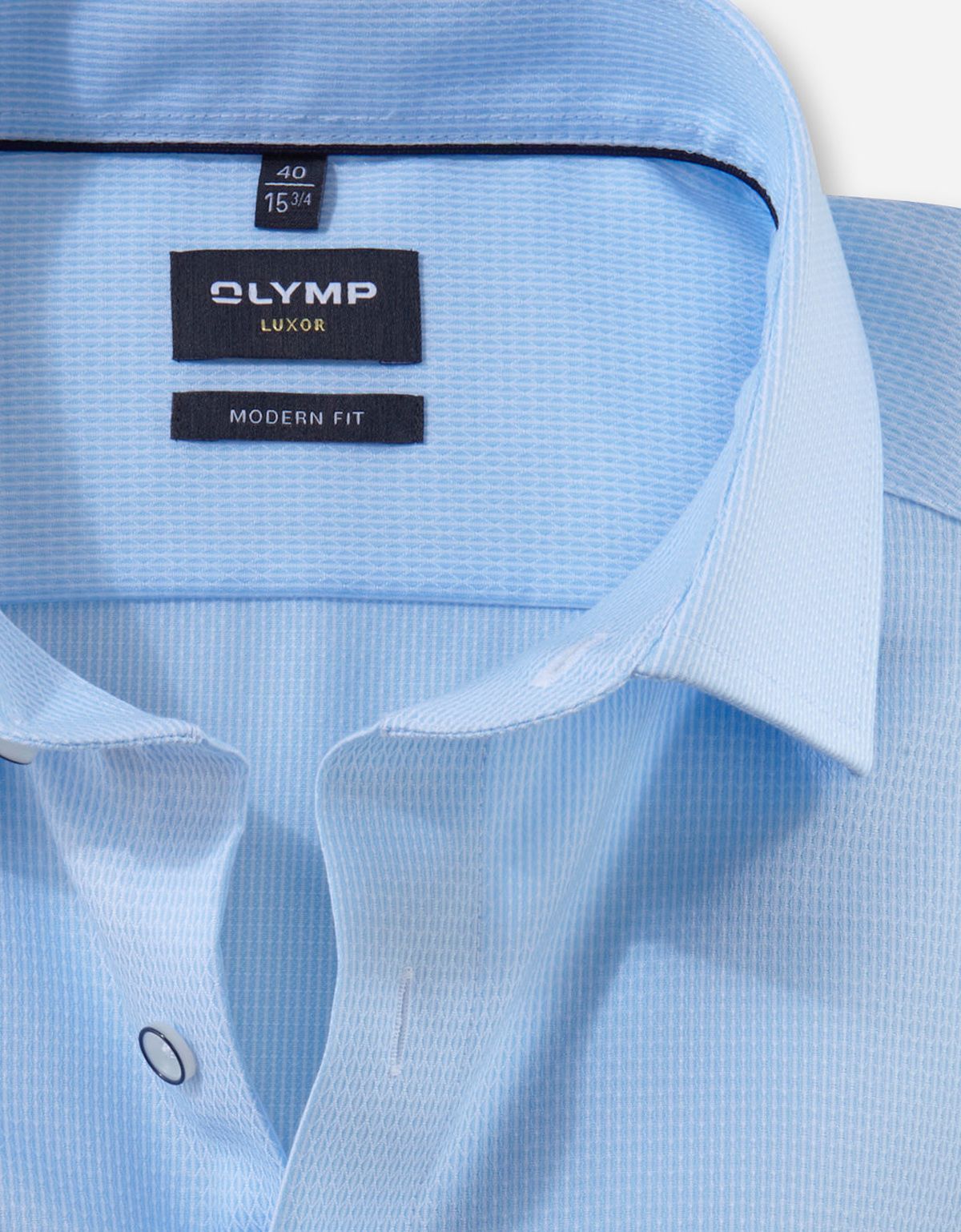 Рубашка голубая мужская Olymp Luxor, modern fit | купить в интернет-магазине Olymp-Men