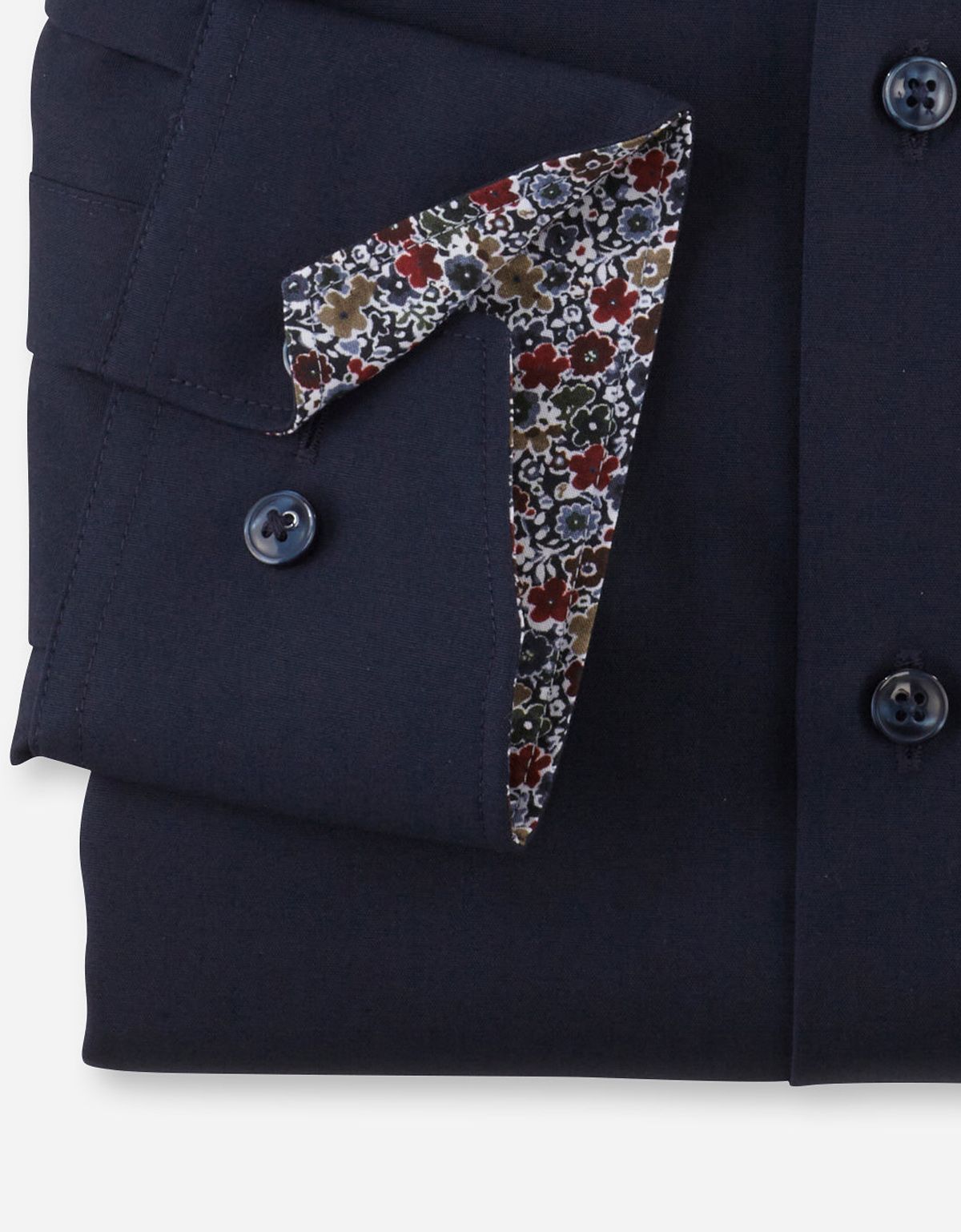 Рубашка темно-синяя OLYMP Luxor, modern fit на высокий рост | купить в интернет-магазине Olymp-Men