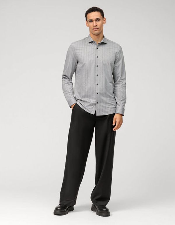 Рубашка трикотажная с длинным рукавом OLYMP 24/7, body fit | купить в интернет-магазине Olymp-Men