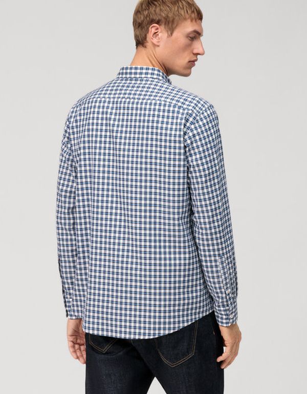 Рубашка мужская хлопковая в клетку OLYMP Casual | купить в интернет-магазине Olymp-Men