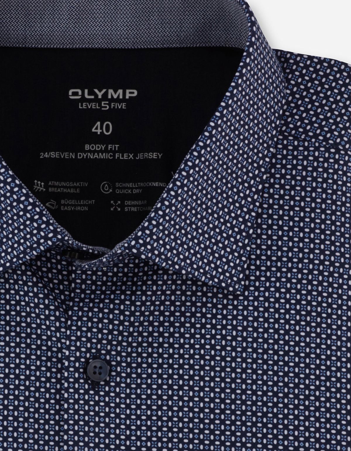 Рубашка трикотажная OLYMP Level Five 24/7, body fit на высокий рост | купить в интернет-магазине Olymp-Men