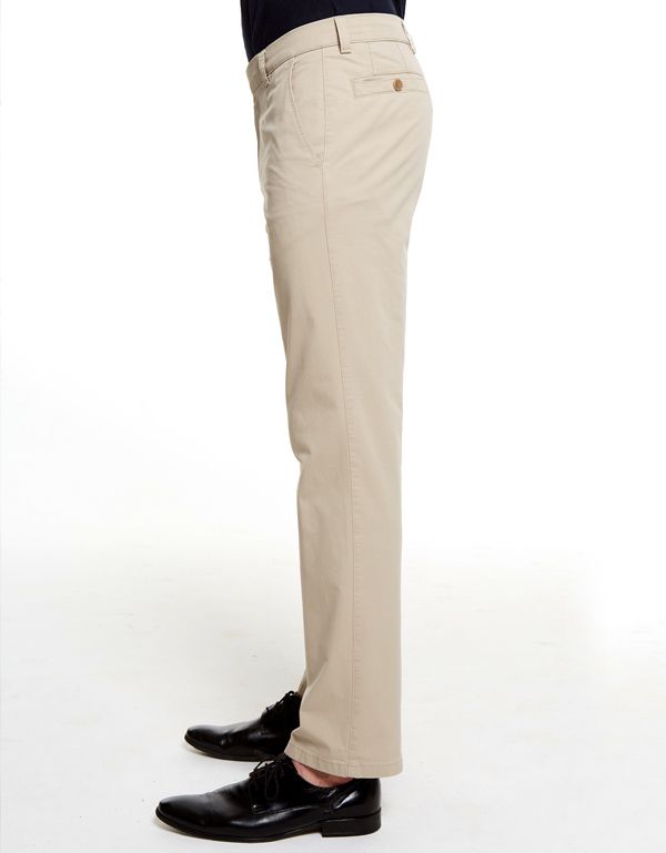 Брюки бежевые мужские Meyer из хлопка, прямой крой | купить в интернет-магазине Olymp-Men