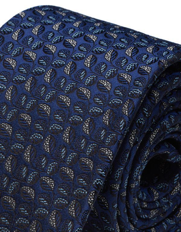 Галстук удлиненный Bernd Hennes c растительным рисунком, 8,5 см | купить в интернет-магазине Olymp-Men