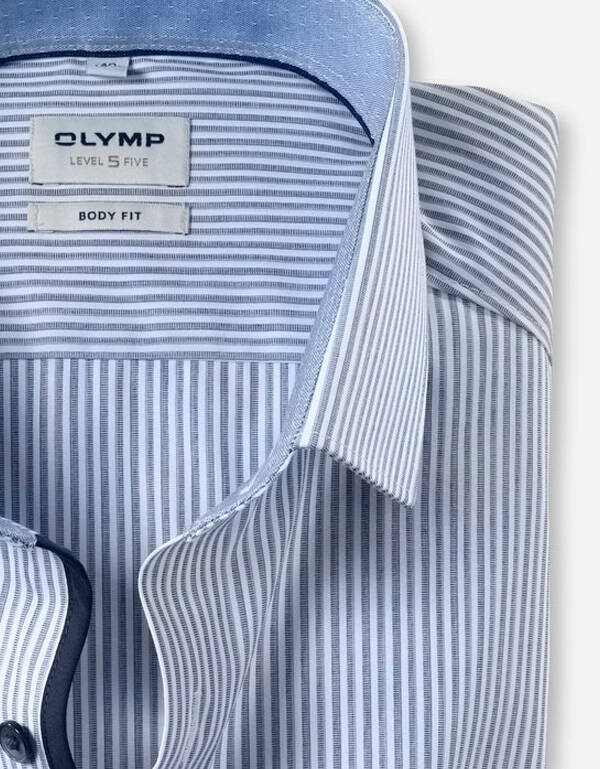 Рубашка мужская в полоску OLYMP, body fit | купить в интернет-магазине Olymp-Men
