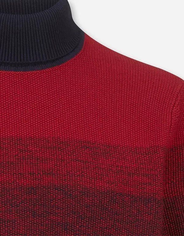 Свитер  красный в полоску Olymp, modern fit | купить в интернет-магазине Olymp-Men