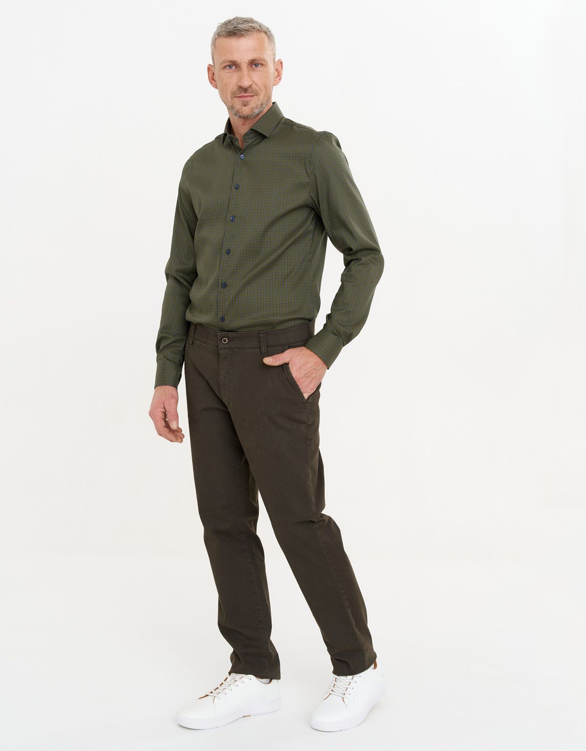 Брюки мужские зелёные хлопковые Club Of Comfort | купить в интернет-магазине Olymp-Men