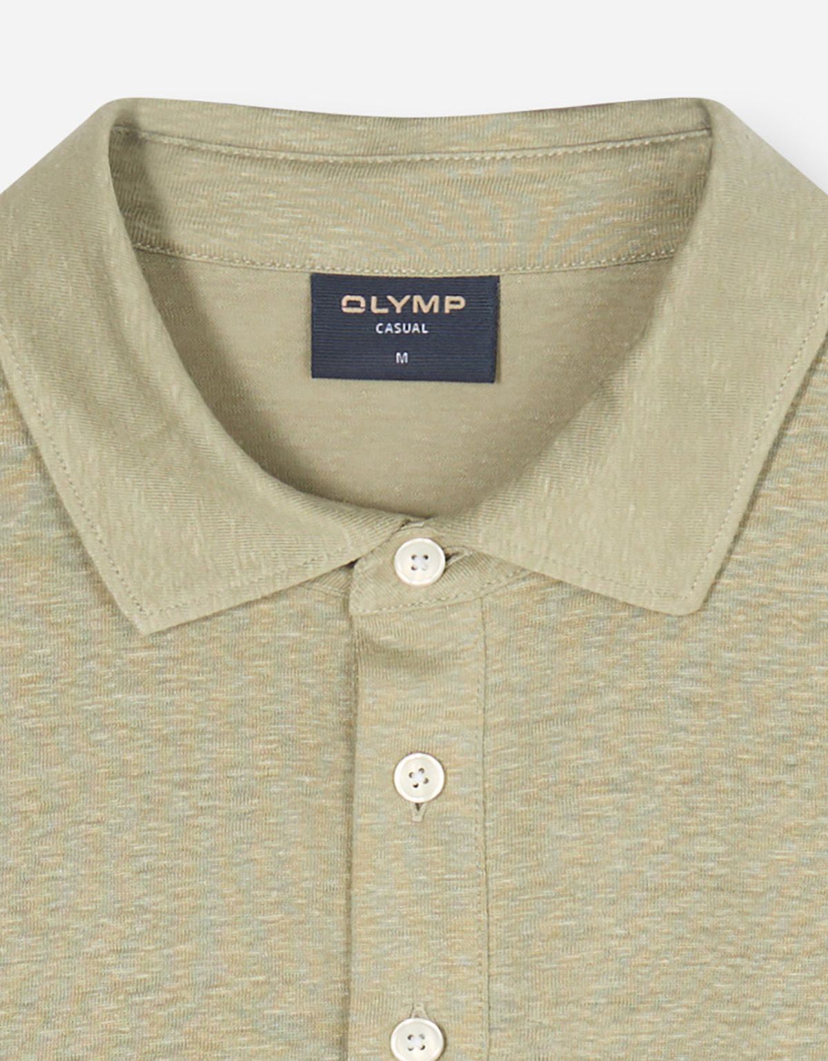 Поло зелёное льняное Olymp | купить в интернет-магазине Olymp-Men