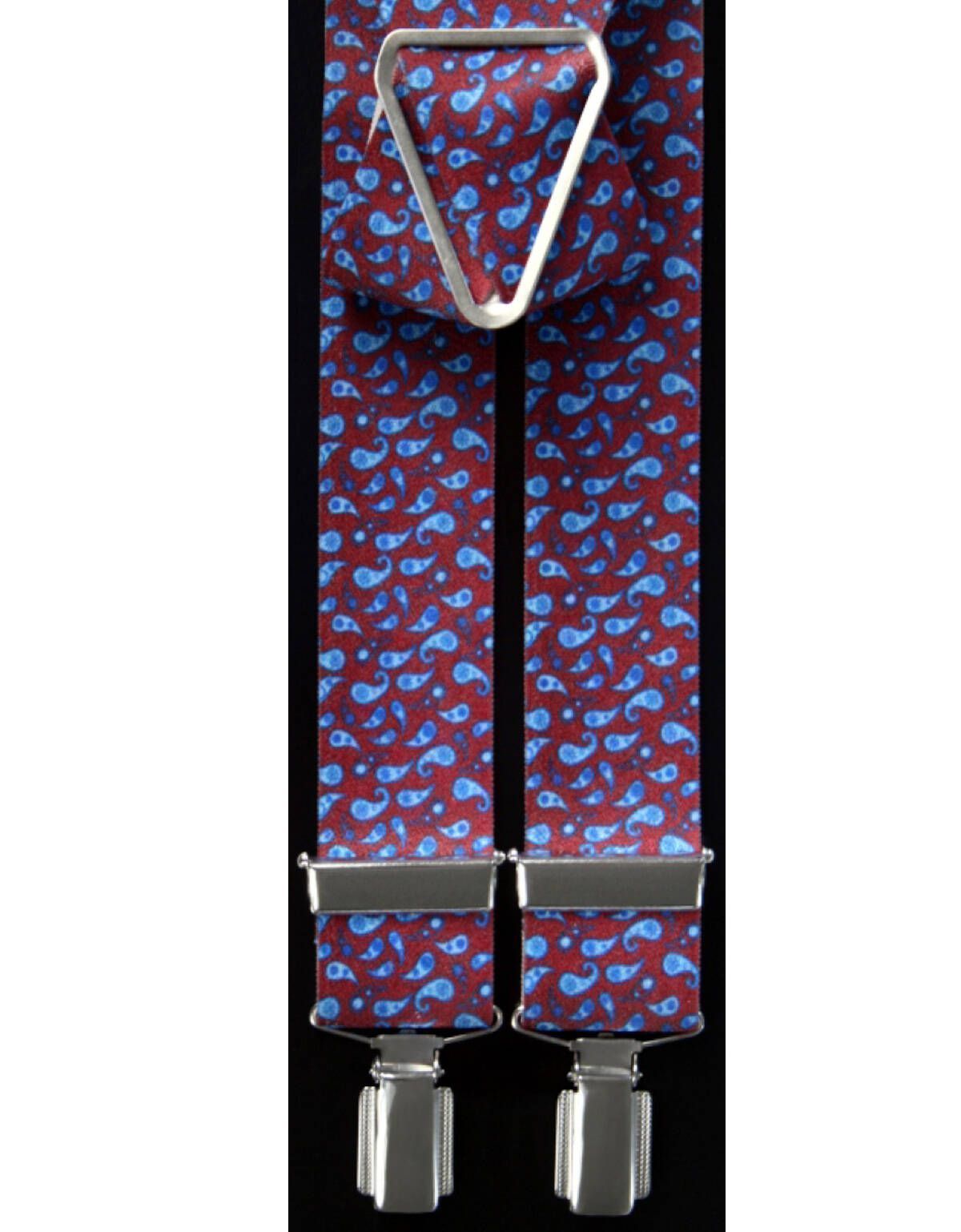 Подтяжки Lindenmann с рисунком огурцы на бордовом фоне | купить в интернет-магазине Olymp-Men