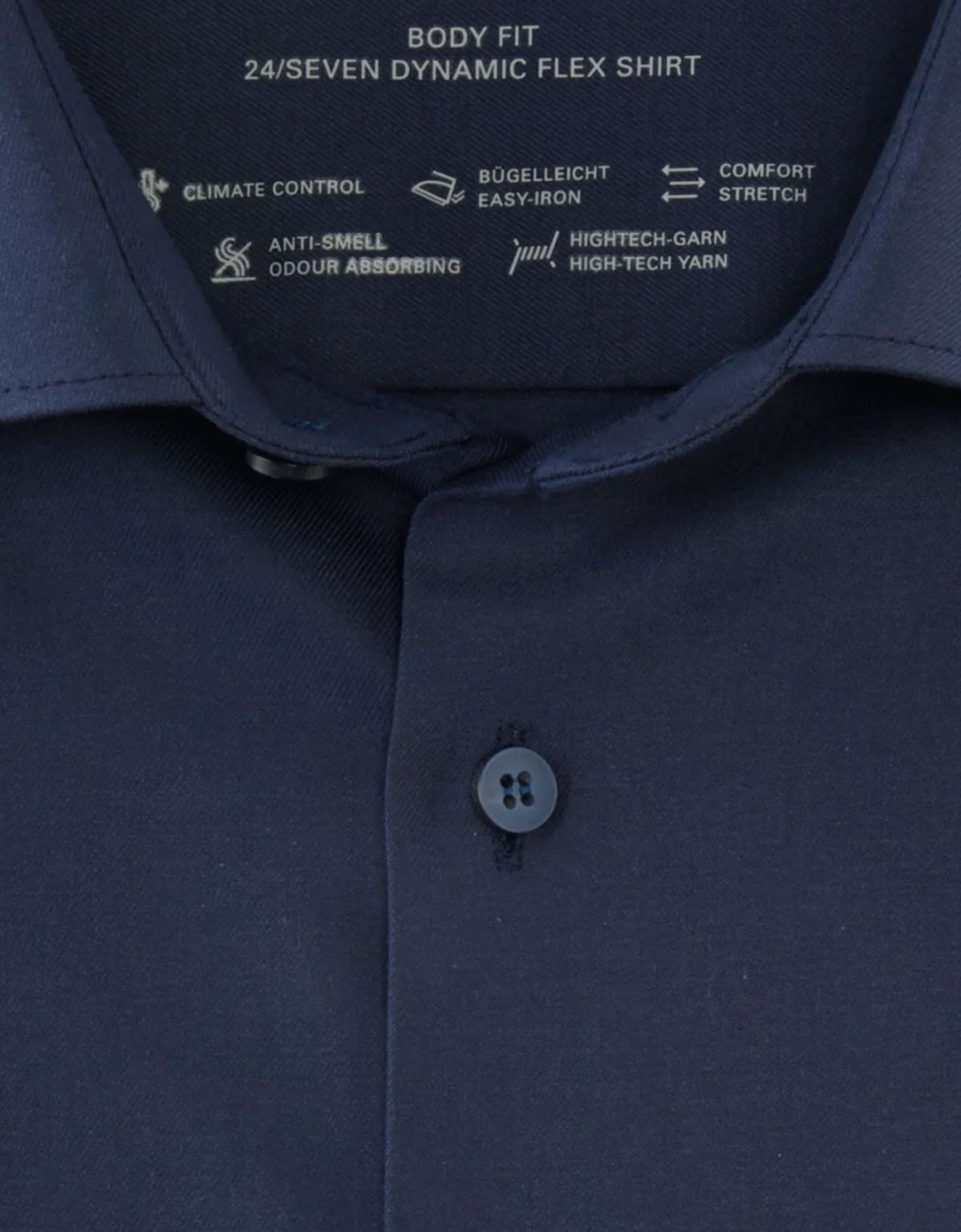 Мужская рубашка однотонная климат-контроль Olymp, body fit | купить в интернет-магазине Olymp-Men