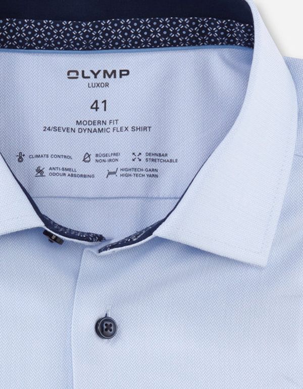 Рубашка OLYMP Luxor 24/7, modern fit, климат-контроль, рост до 176 | купить в интернет-магазине Olymp-Men