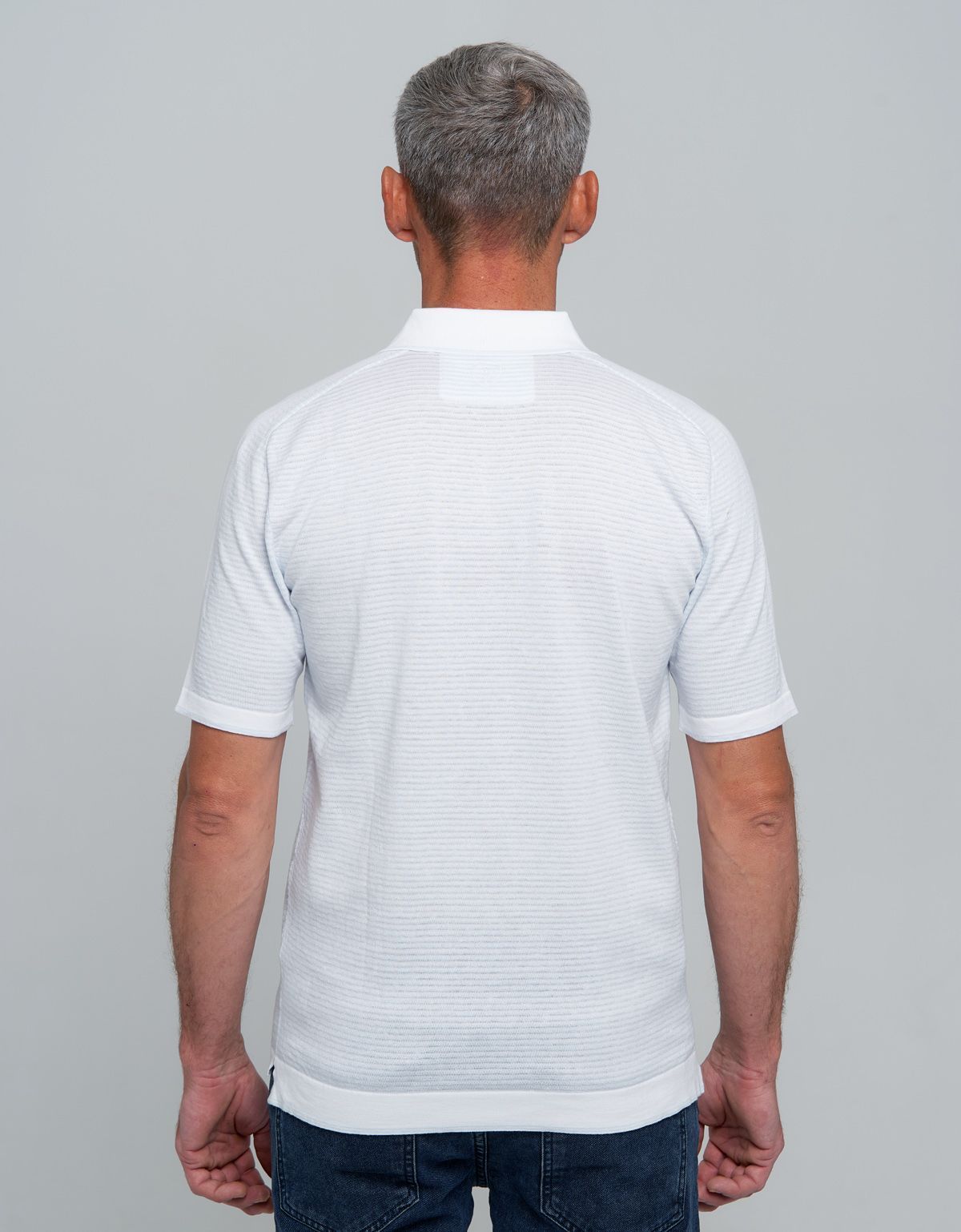 Поло мужское в голубую полоску на пуговицах Gtatude | купить в интернет-магазине Olymp-Men