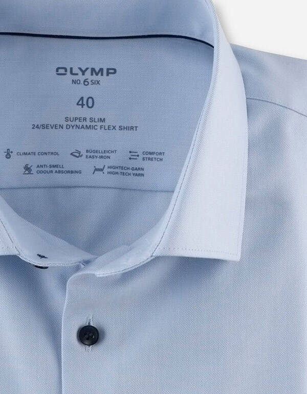 Сорочка мужская OLYMP 24/7, супер слим, климат-контроль, артикул 25262411