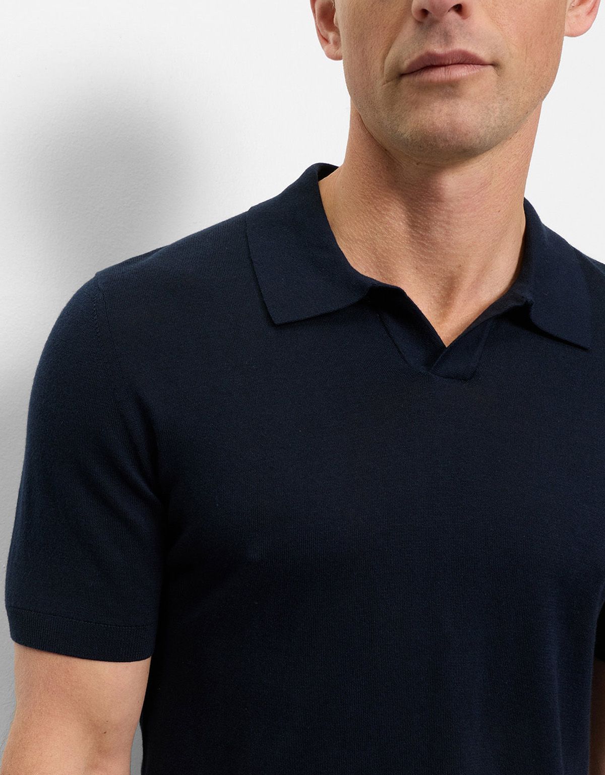 Поло мужское вязанное синее Olymp | купить в интернет-магазине Olymp-Men