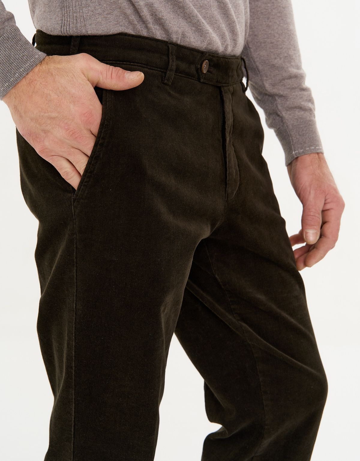 Брюки вельветовые коричневые w.Wegener | купить в интернет-магазине Olymp-Men