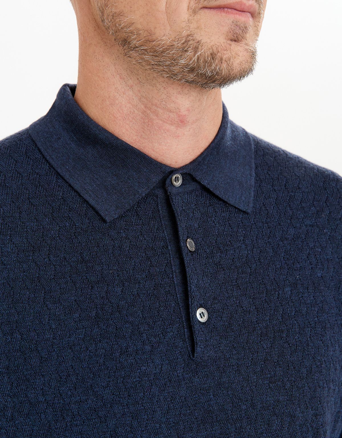 Поло с длинным рукавом вязаное Gratude на пуговицах | купить в интернет-магазине Olymp-Men