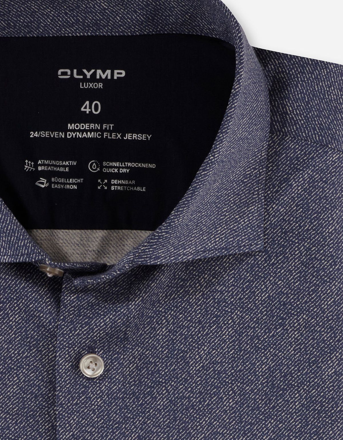 Рубашка трикотажная OLYMP Luxor 24/7, modern fit | купить в интернет-магазине Olymp-Men