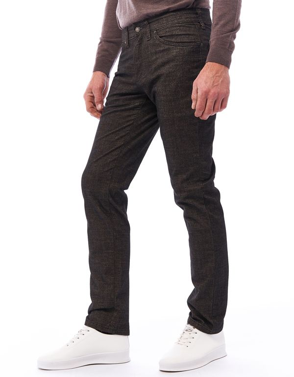 Брюки мужские тёплые коричневые Club Of Comfort, прямые | купить в интернет-магазине Olymp-Men