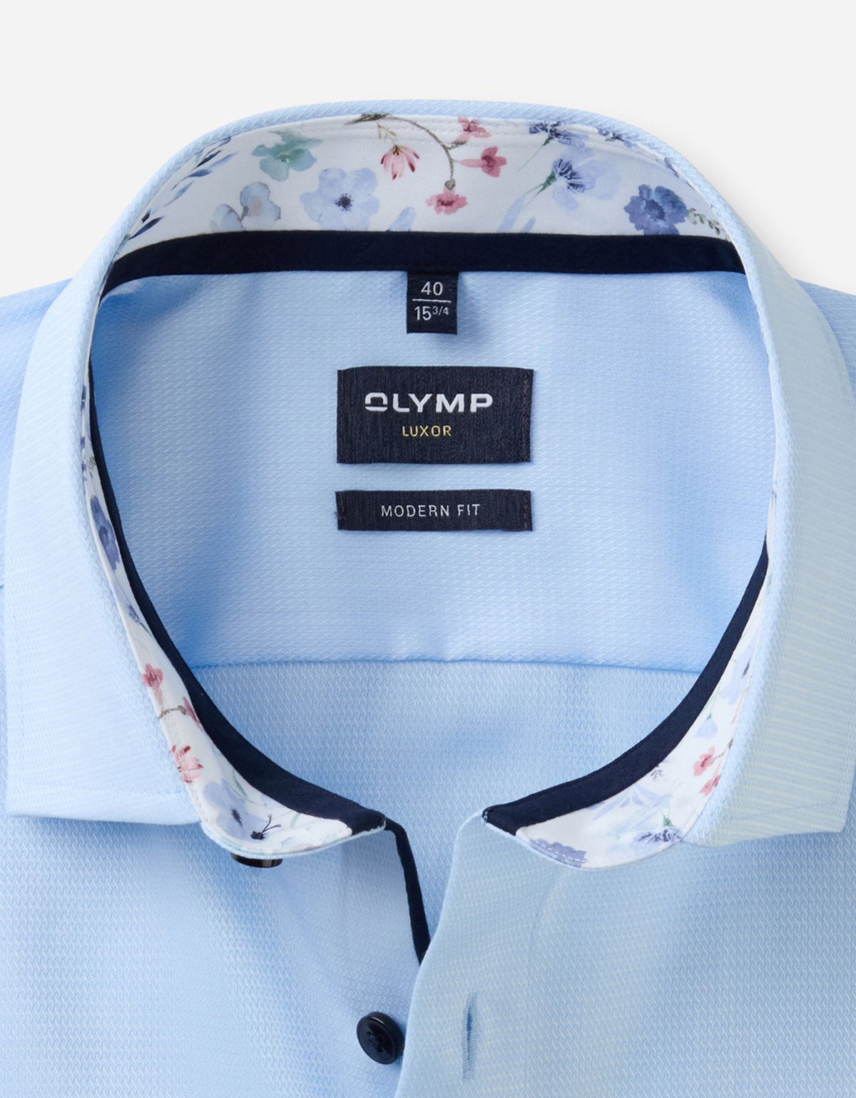 Рубашка голубая мужская OLYMP Luxor, modern fit