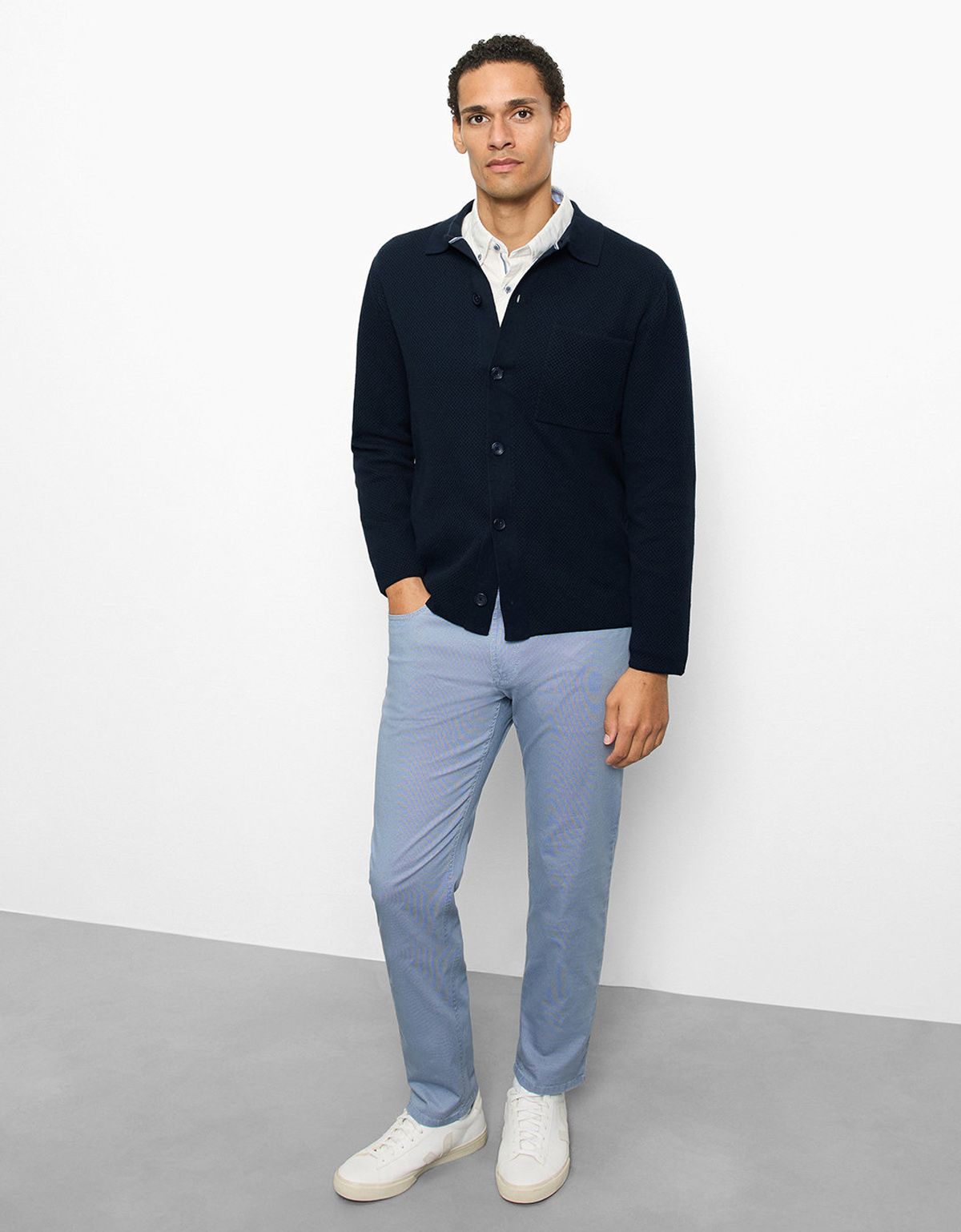 Кардиган мужской вязаный на пуговицах с карманом Olymp | купить в интернет-магазине Olymp-Men