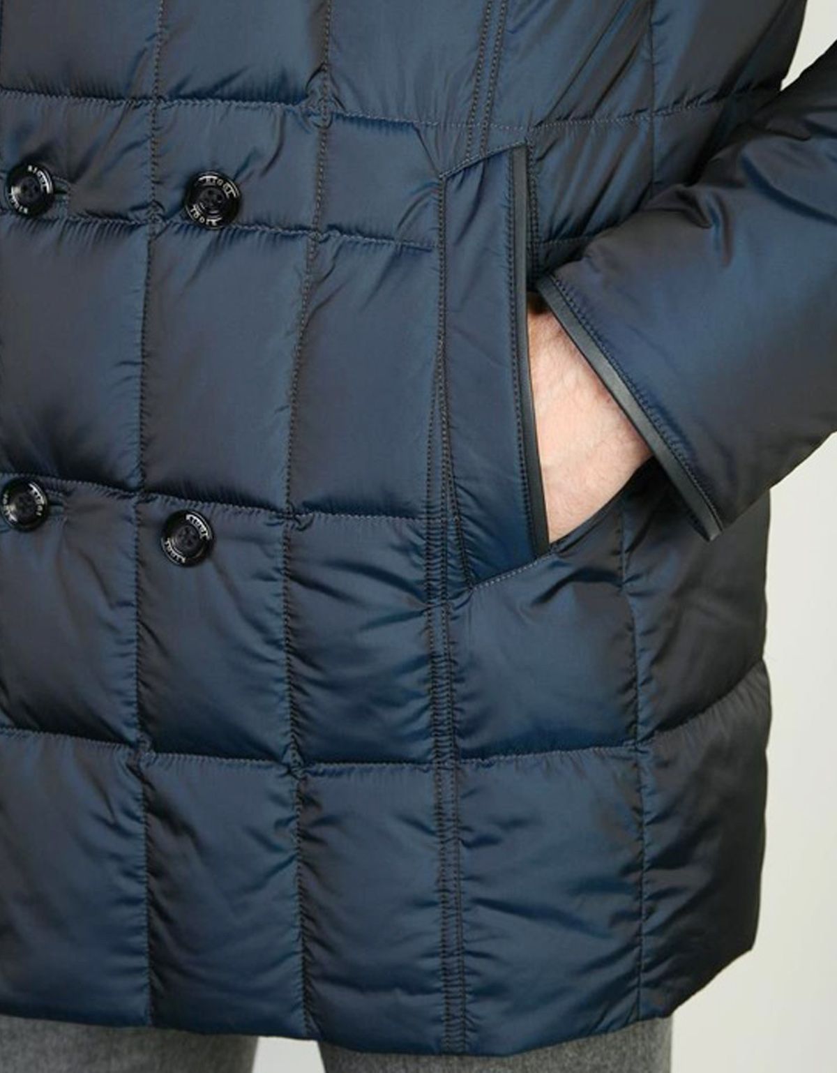 Пуховик мужской RIGGI с меховым воротником | купить в интернет-магазине Olymp-Men