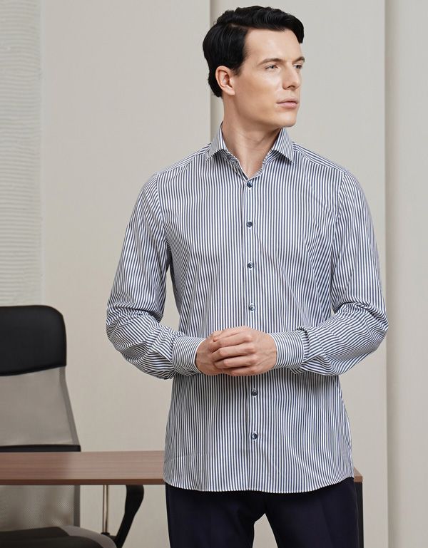 Рубашка классическая OLYMP длинный рукав, body fit | купить в интернет-магазине Olymp-Men