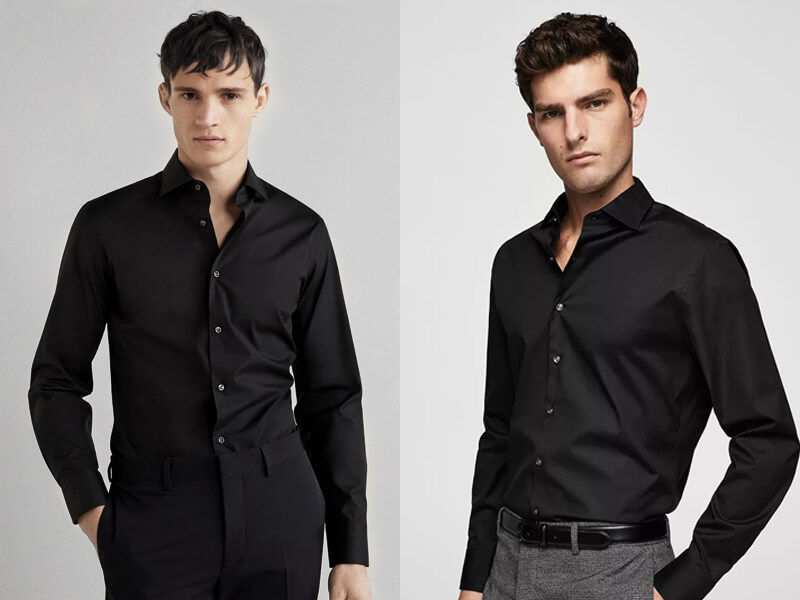 Люди в черном: советы по стильному ношению черных рубашек