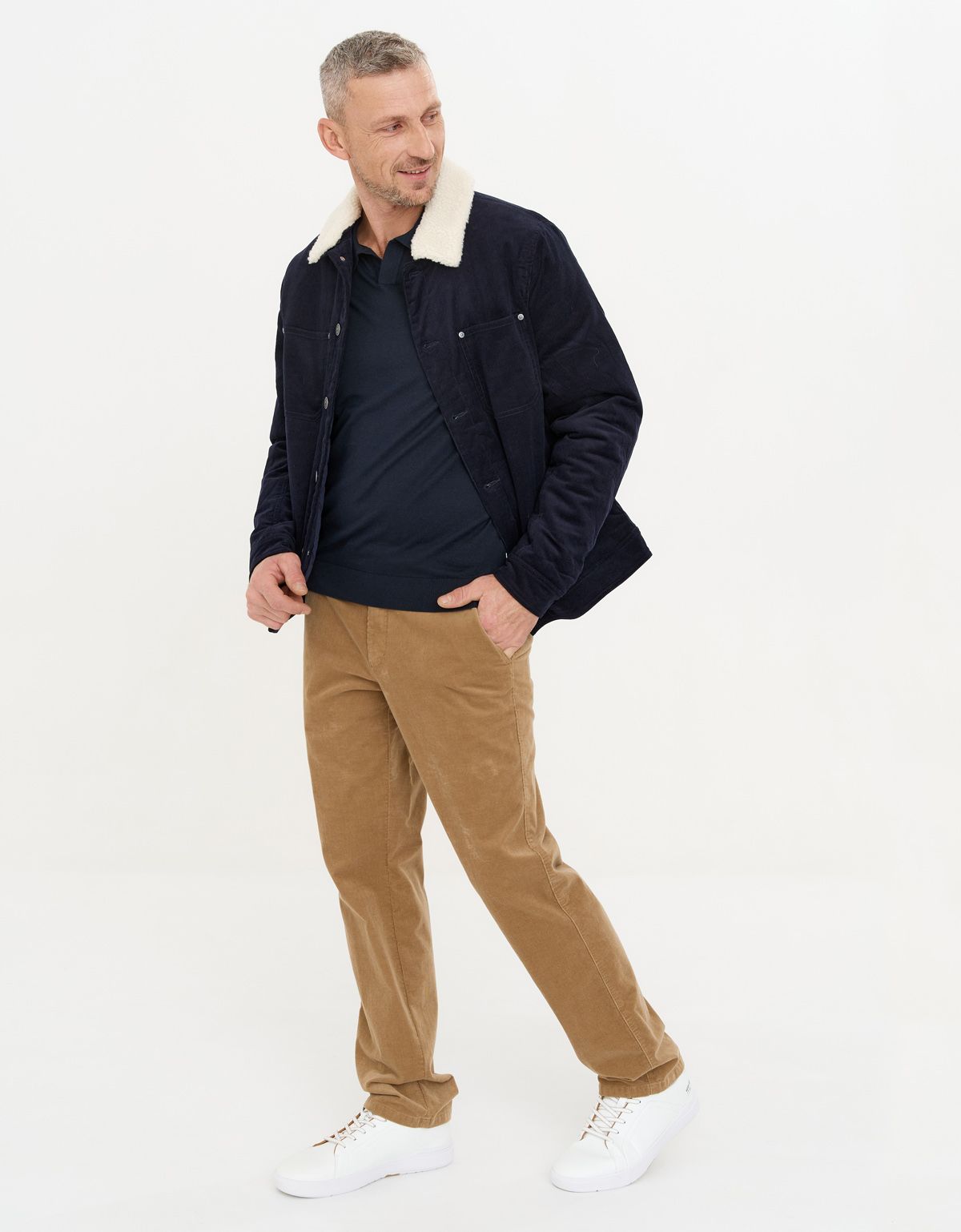 Брюки вельветовые бежевые w.Wegener | купить в интернет-магазине Olymp-Men