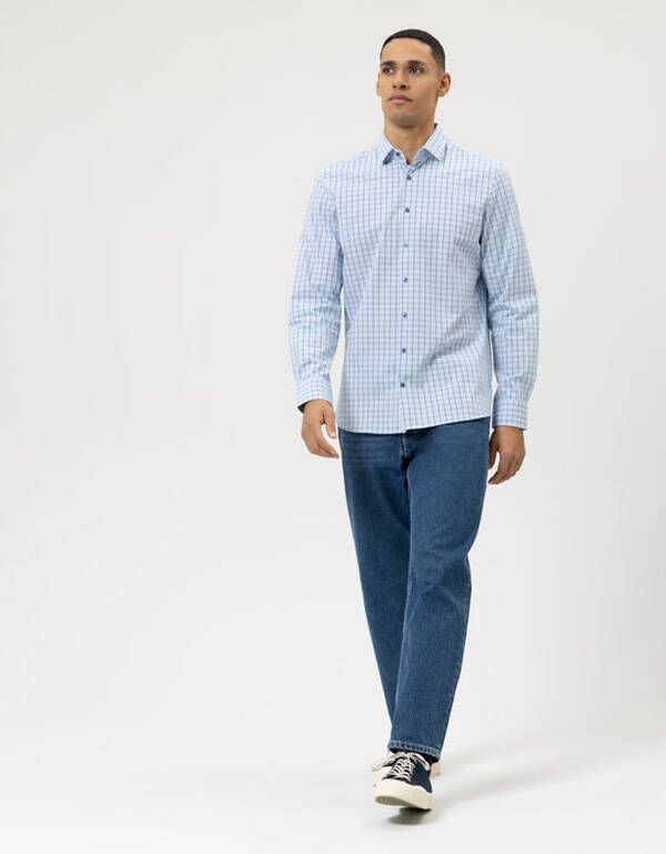 Рубашка мужская в клетку OLYMP 24/7, body fit | купить в интернет-магазине Olymp-Men