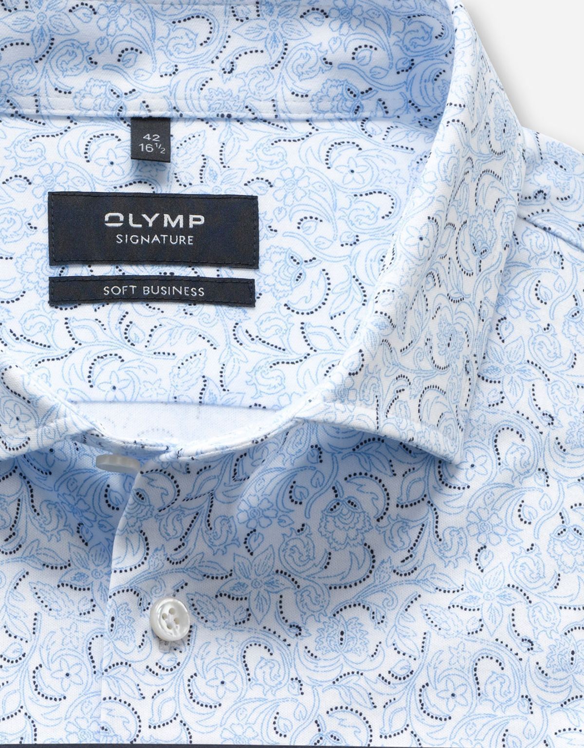 Рубашка мужская трикотажная Olymp Signature с рисунком