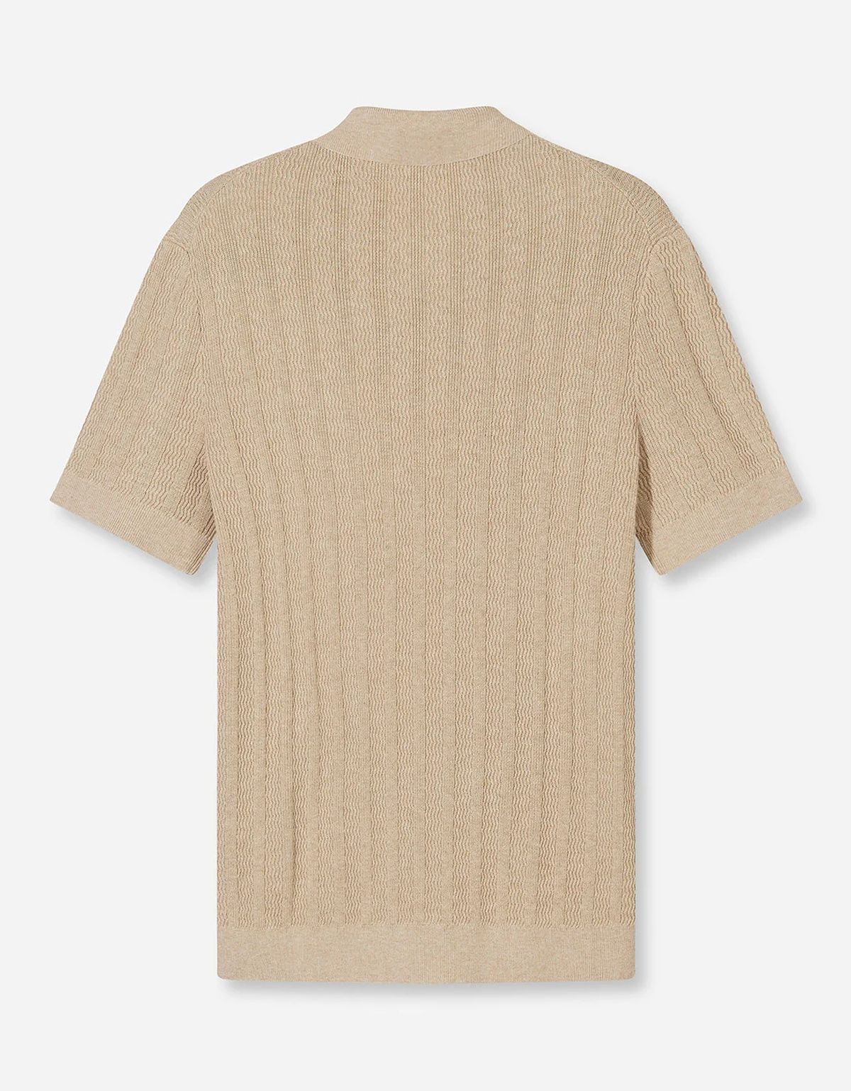 Поло мужское вязанное бежевое однотонное Olymp | купить в интернет-магазине Olymp-Men