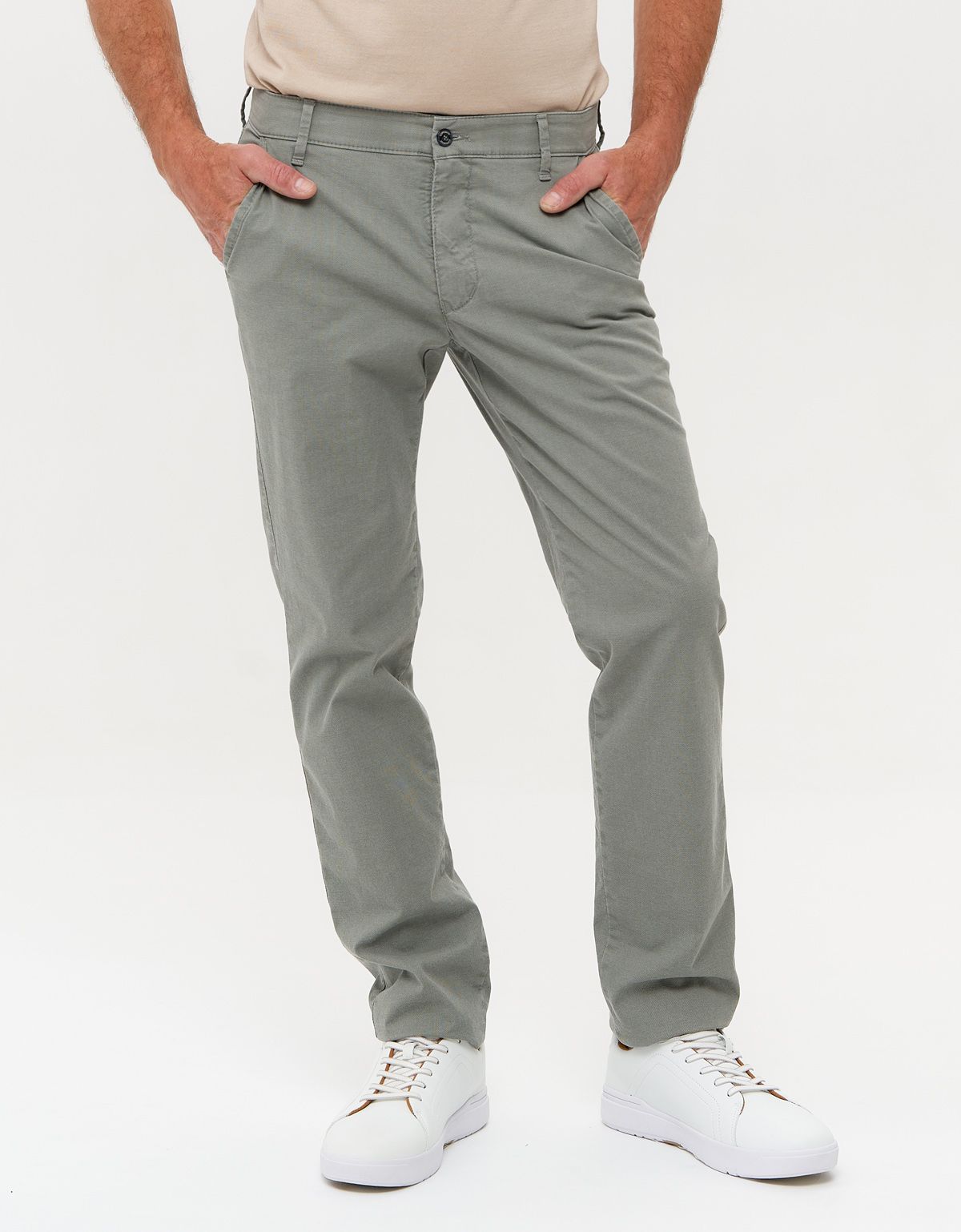 Брюки чинос зелёные мужские Club of Comfort хлопковые | купить в интернет-магазине Olymp-Men