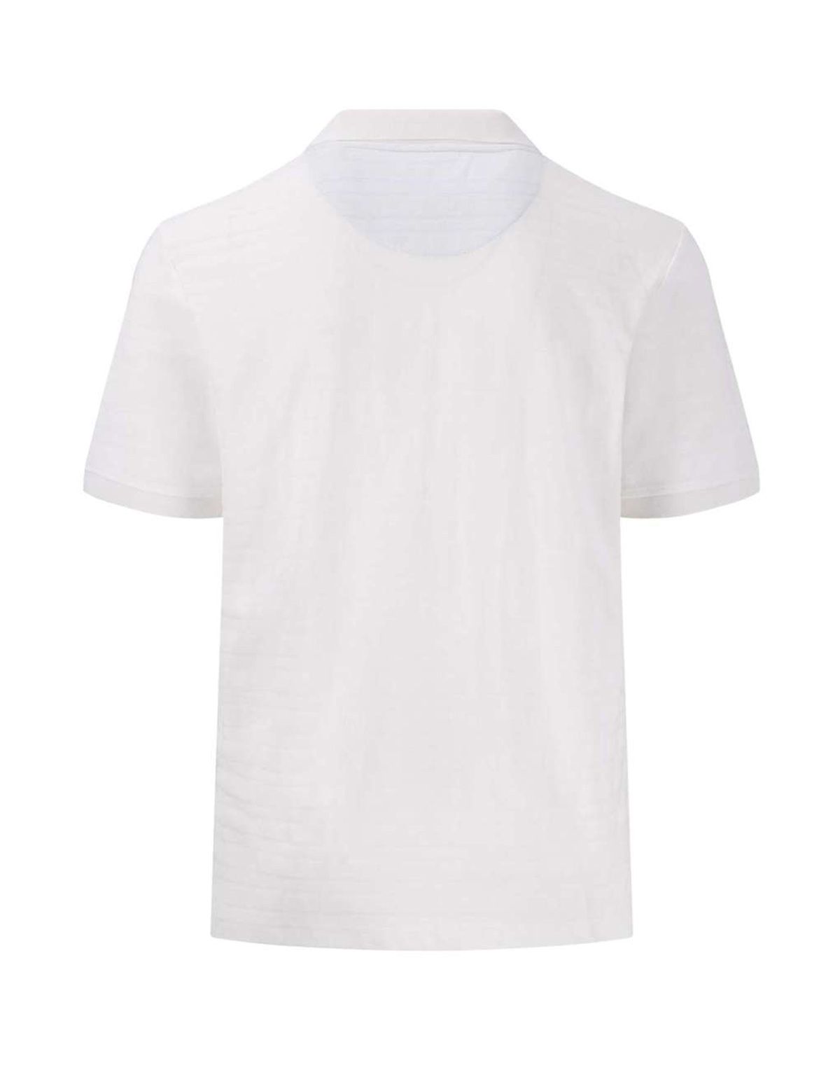 Поло мужское белое без рисунка Fynch-Hatton | купить в интернет-магазине Olymp-Men