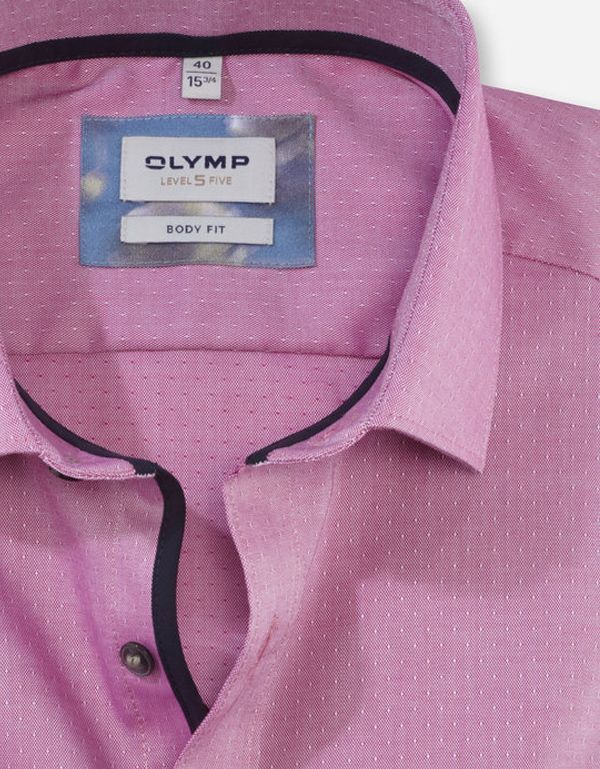 Рубашка OLYMP Level Five, body fit фактурная ткань