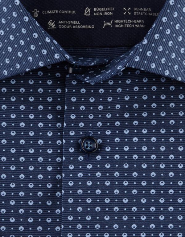 Рубашка с рисунком OLYMP Luxor 24/7 климат-контроль, modern fit