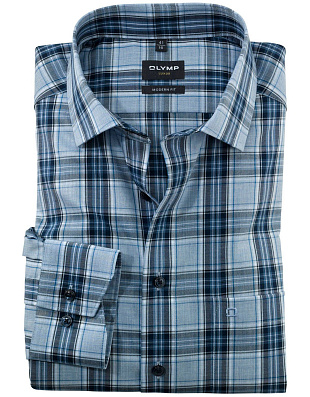 Рубашка мужская в клетку Olymp Luxor, modern fit | купить в интернет-магазине Olymp-Men
