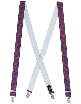 Подтяжки мужские с принтом ромбы Lindenmann | купить в интернет-магазине Olymp-Men